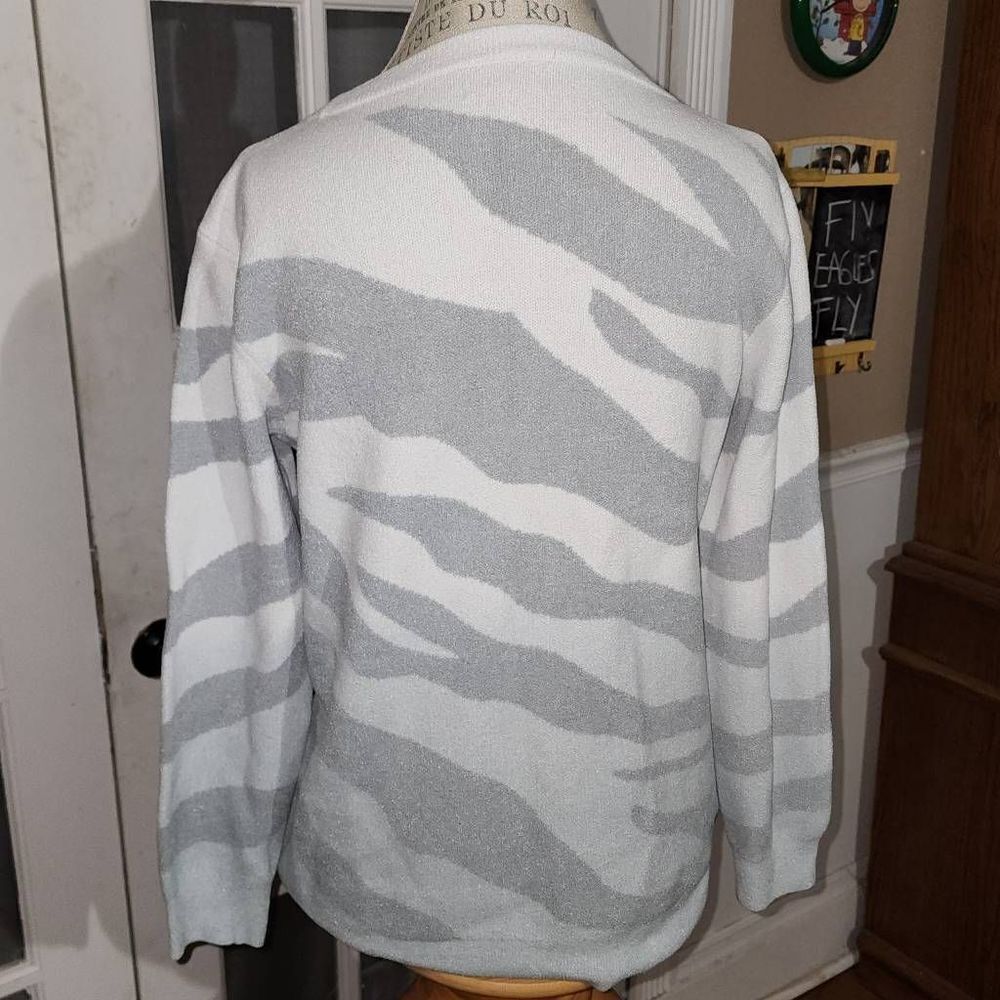 Barefoot Dreams Womens CozyChic Ultra Lite Ocean Reef Pullover Sweater Small - Picture 2 of 5
